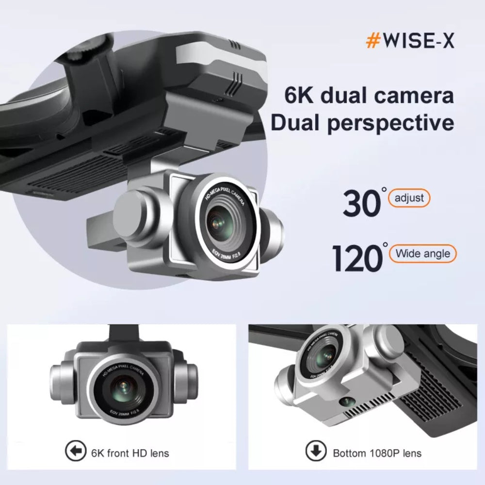 4DRC V14 Professional Drone 6K HD Dual Camera Wifi FPV Portable RC Quadcopter 2 BATTERY,Drones Suitable For Adults & Beginners.Logistics Is Randomly Sent By UPS,USPS,Self-pickup.